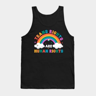 Trans Rights Are Human Rights Transgender Gift For Men Women Tank Top